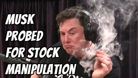 Musk Probed For Stock Manipulation While Supporting DOJ Investigation Into Shorting Hedgies