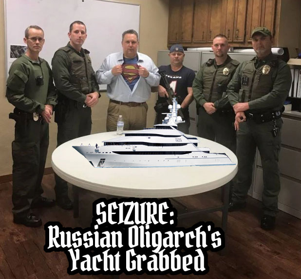 SEIZURE Russian Oligarchs Yacht Grabbed