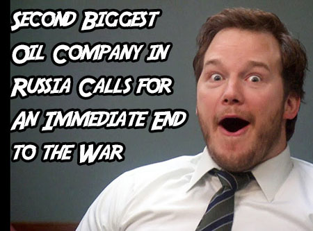 Second Biggest Oil Company in Russia Calls for An Immediate End to the War