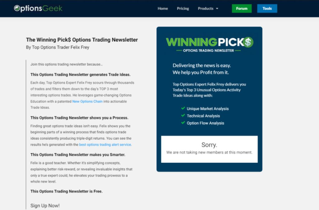 options trading picks